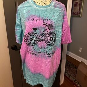 Tie-Dye  Shirt - Blue and Purple